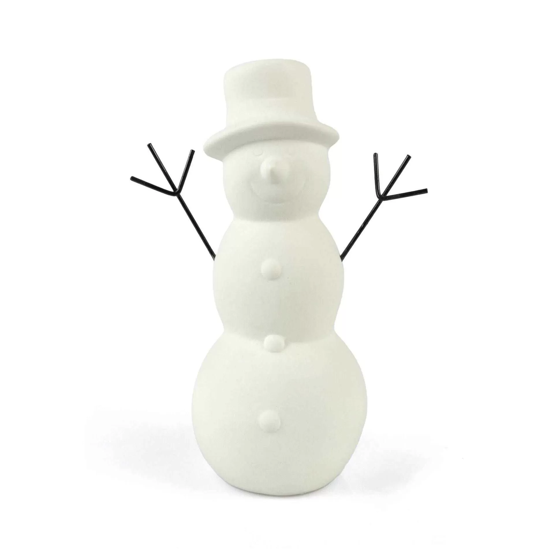 Ceramic Standing Snowman Decoration 18Cm-Hobbycraft Fashion