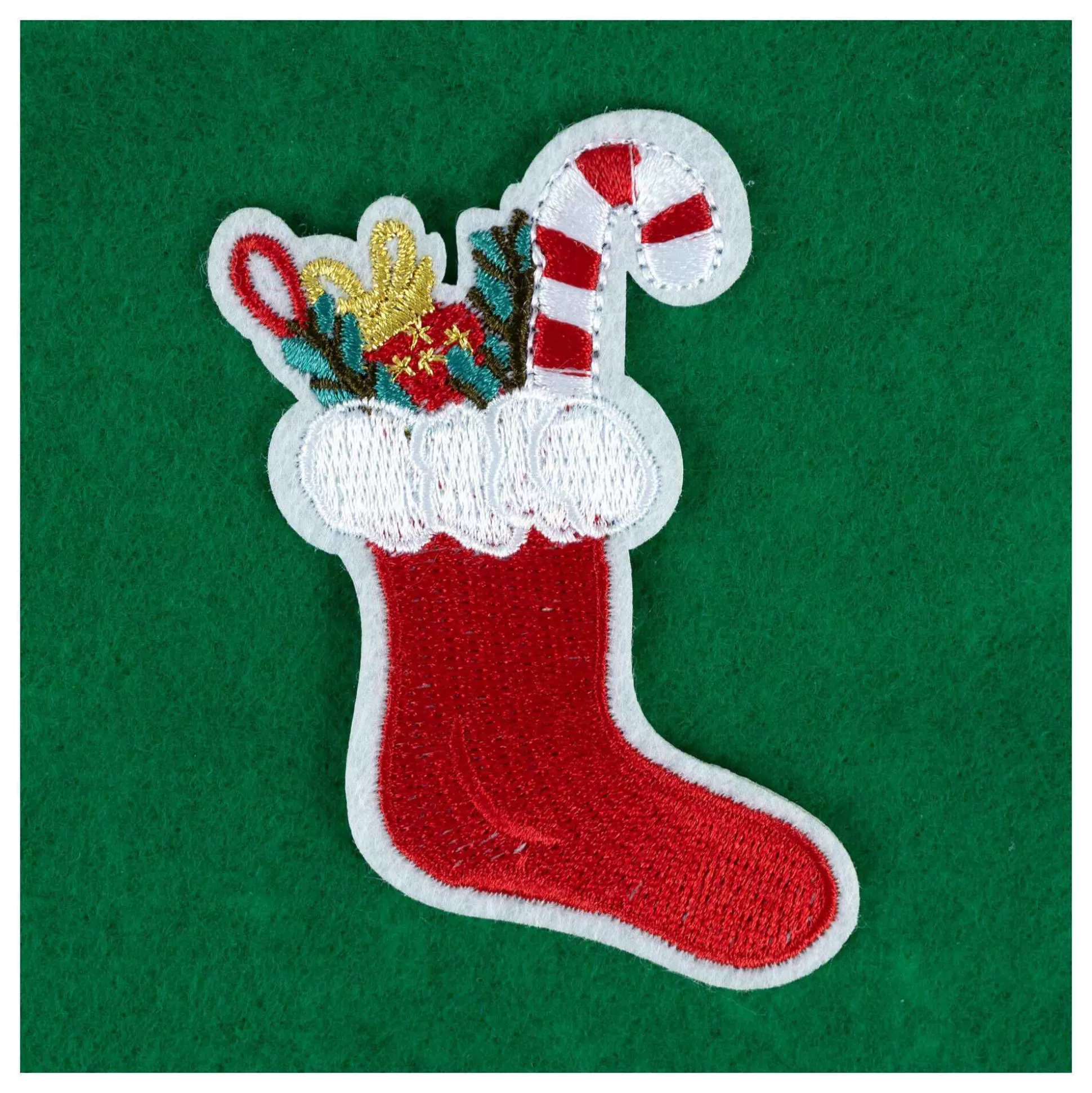 Christmas Stocking Iron-On Patch-Hobbycraft Sale