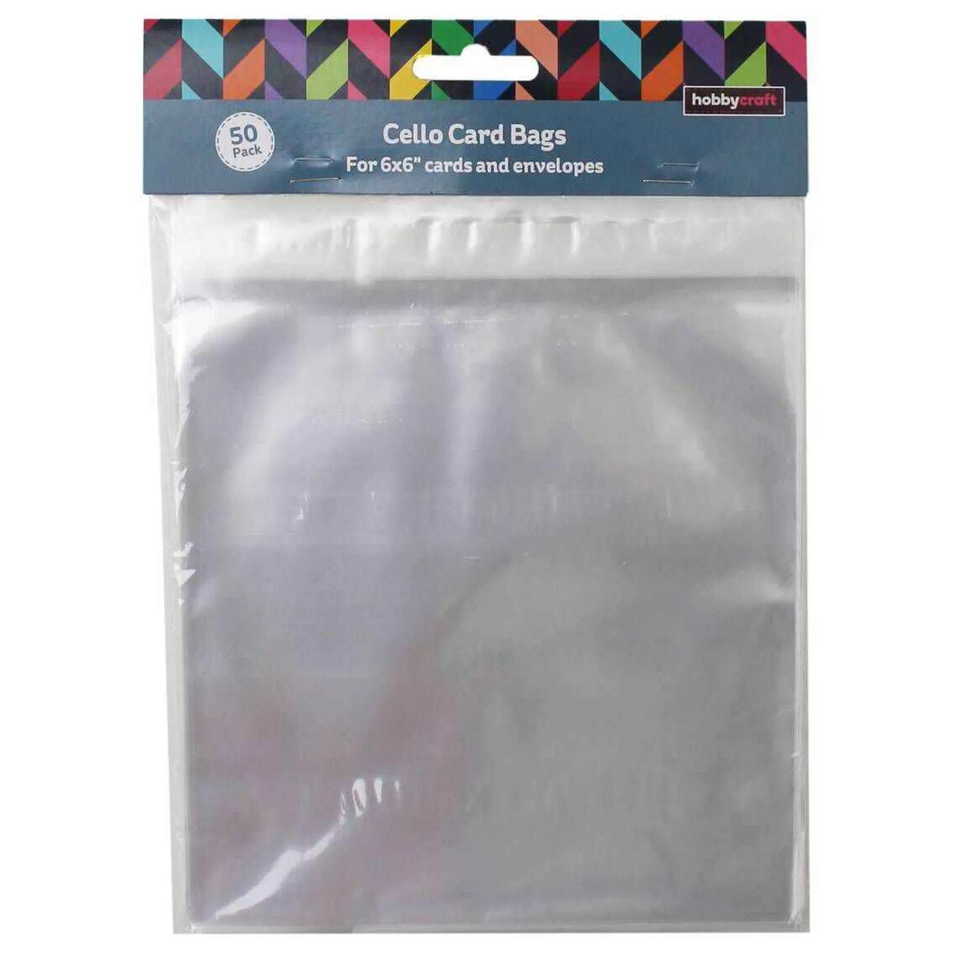Clear Cello Bags 6 X 6 Inches 50 Pack-Hobbycraft Cheap