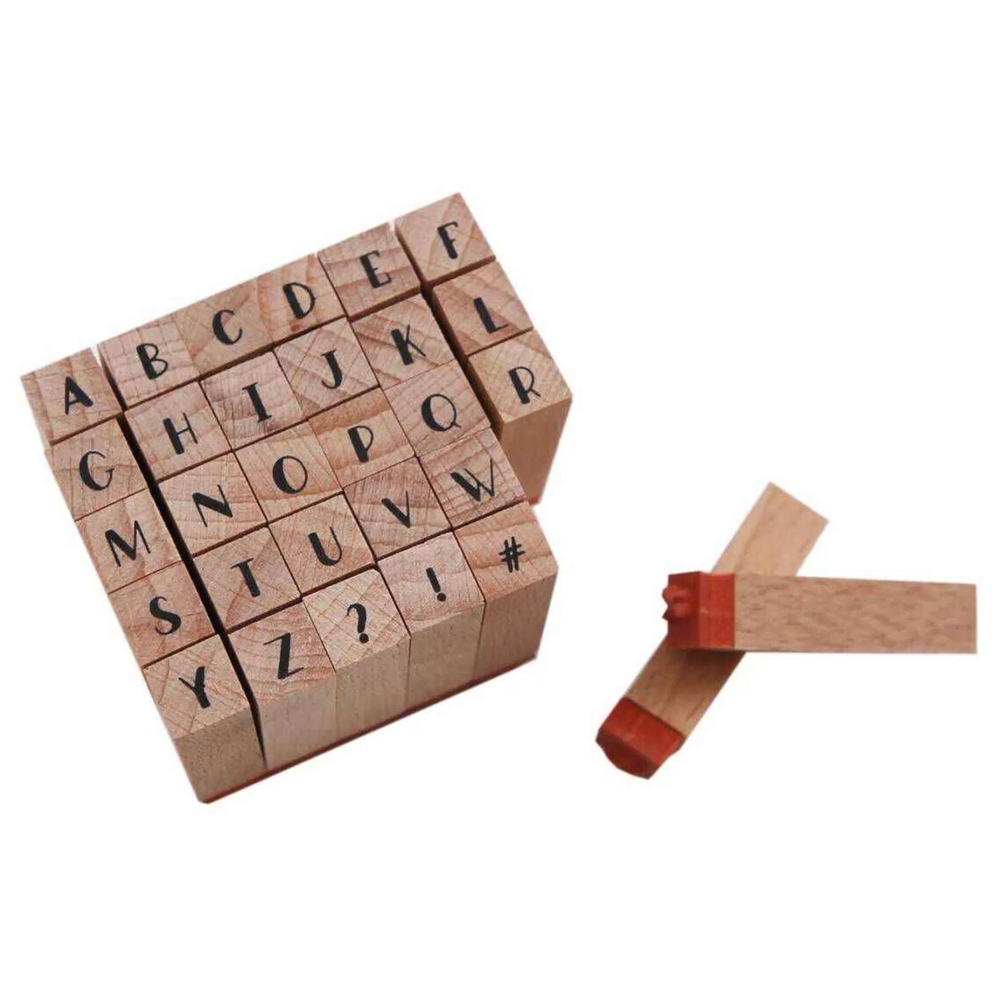 Dreamer Mini Alphabet Wooden Stamp Set 30 Pieces-Hobbycraft Cheap
