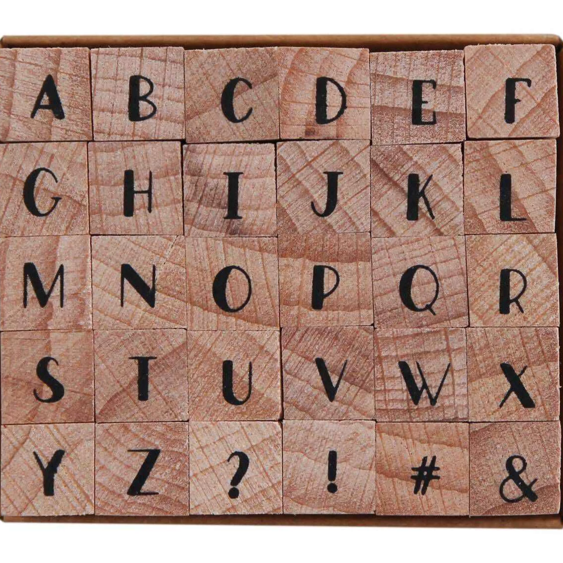Dreamer Mini Alphabet Wooden Stamp Set 30 Pieces-Hobbycraft Cheap