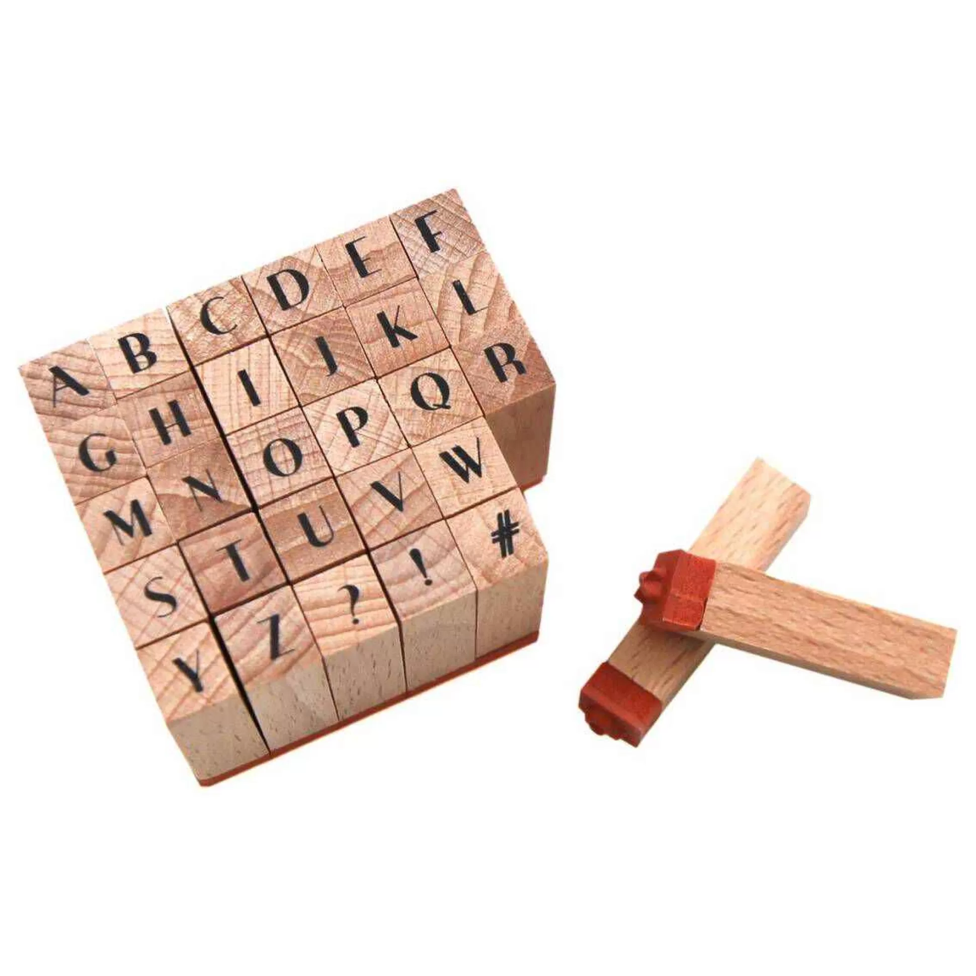 Elegant Mini Alphabet Wooden Stamp Set 30 Pieces-Hobbycraft Discount