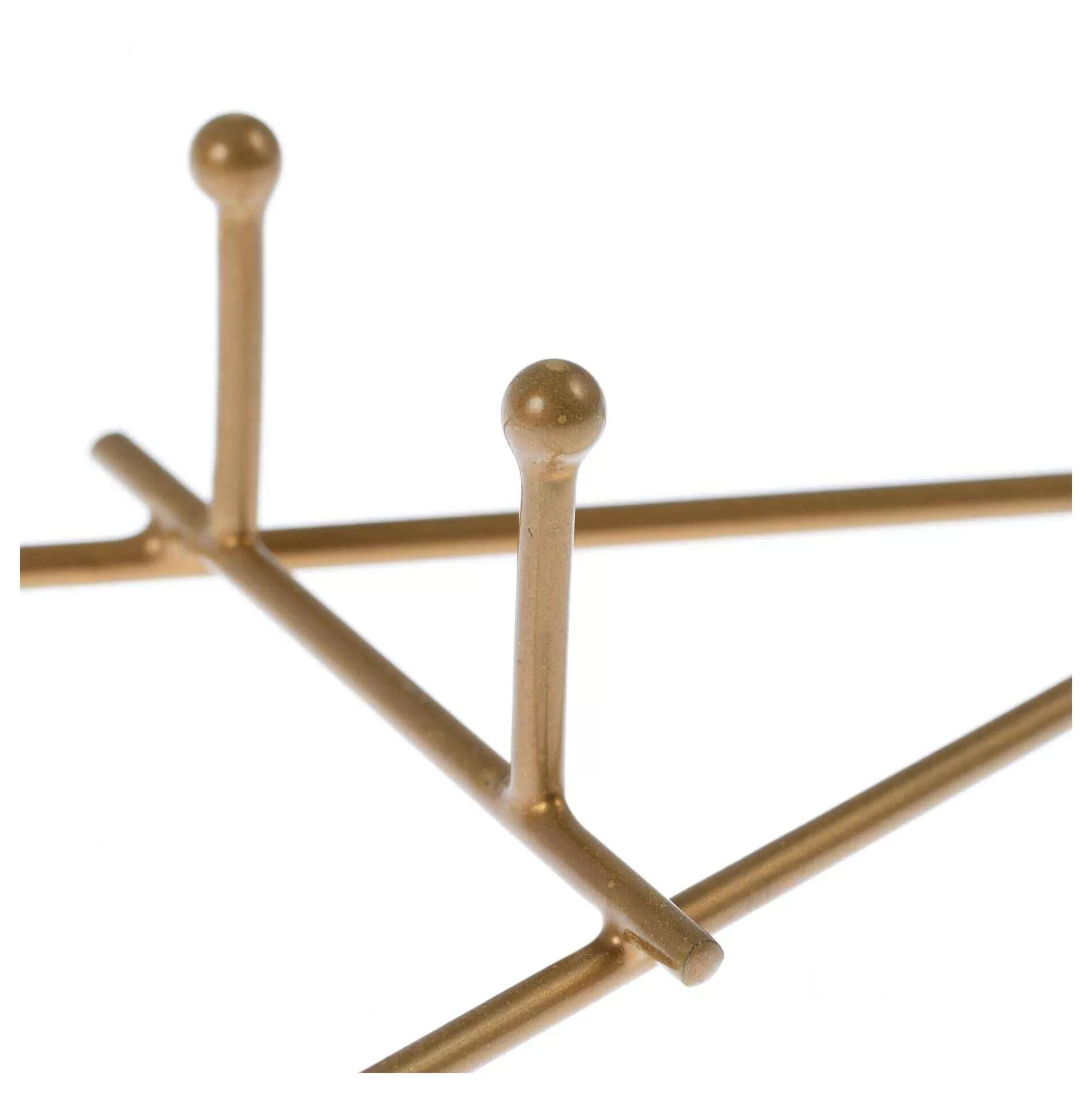 Gold Christmas Tree Wall Hanging With Hooks 55Cm X 32Cm-Hobbycraft Cheap