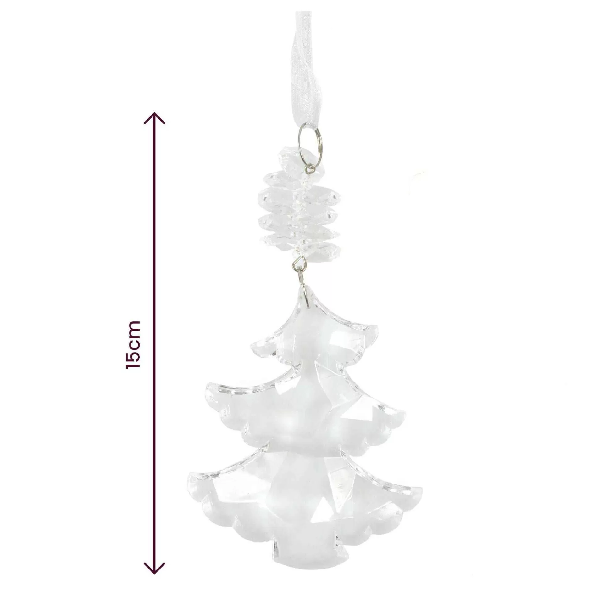 Hanging Acrylic Christmas Tree Decoration-Hobbycraft Flash Sale