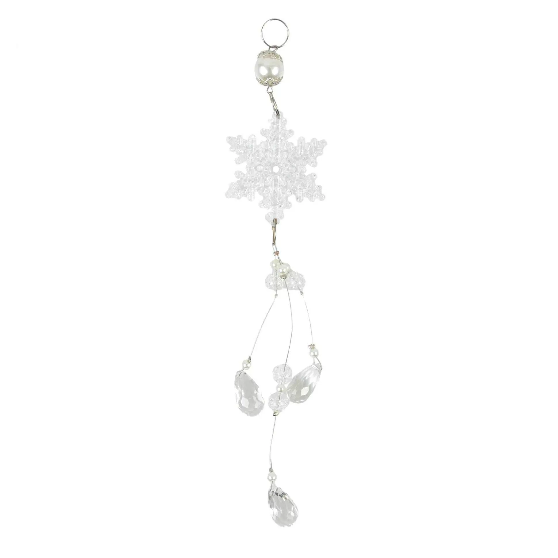 Hanging Acrylic Snowflake Star Decoration-Hobbycraft Clearance