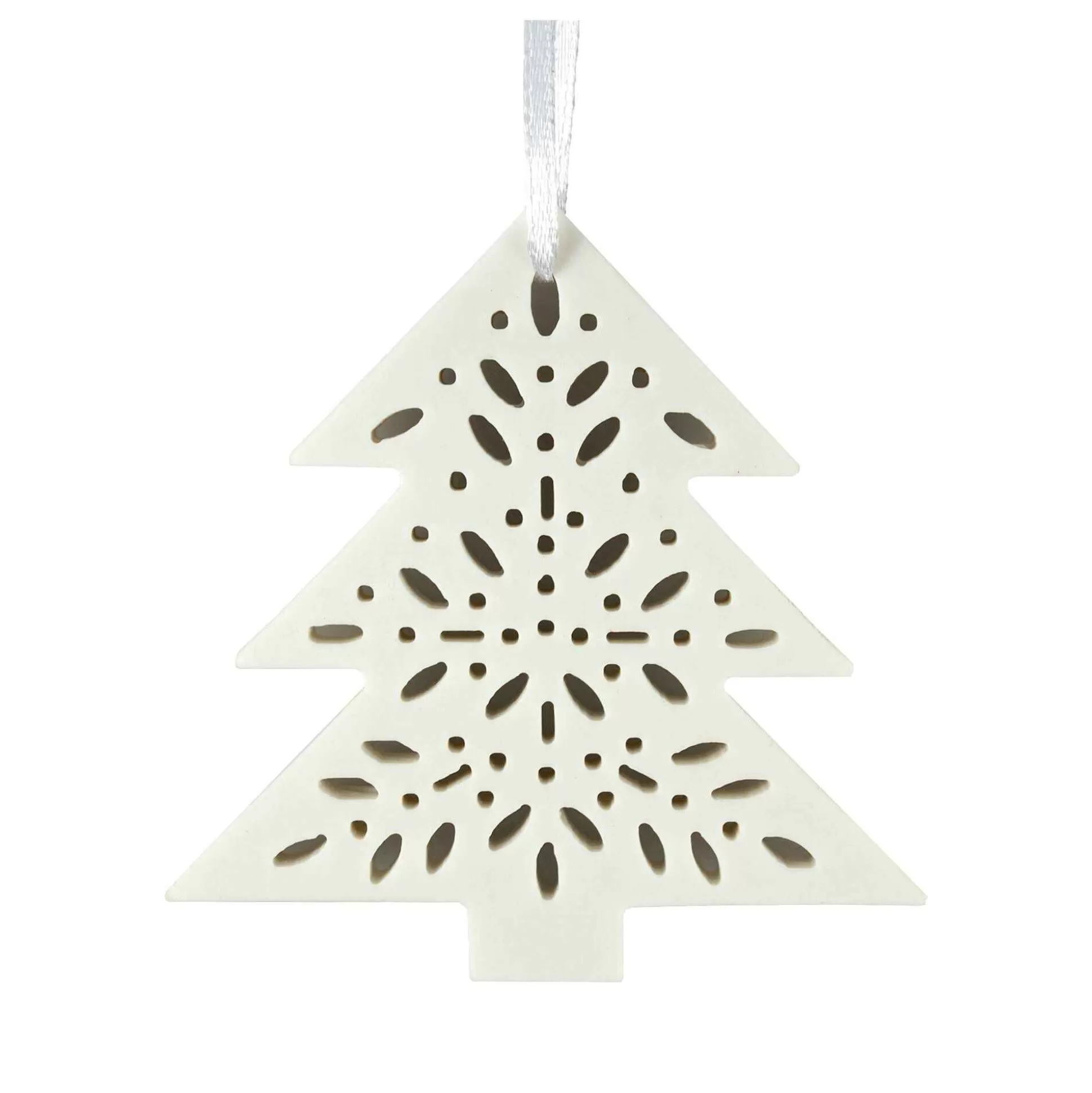 Hanging Ceramic Patterned Tree Decoration 8.5Cm-Hobbycraft Flash Sale