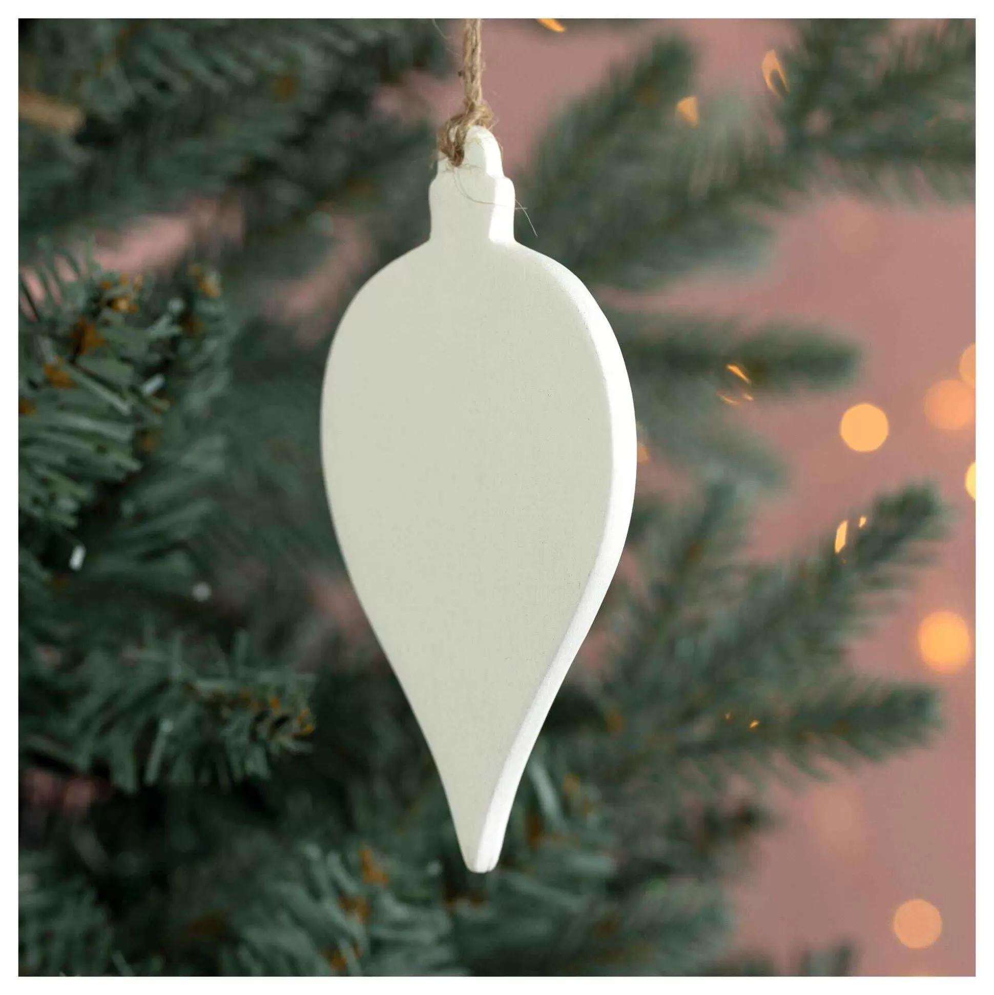 Hanging Ceramic Teardrop Decoration 11Cm-Hobbycraft Sale