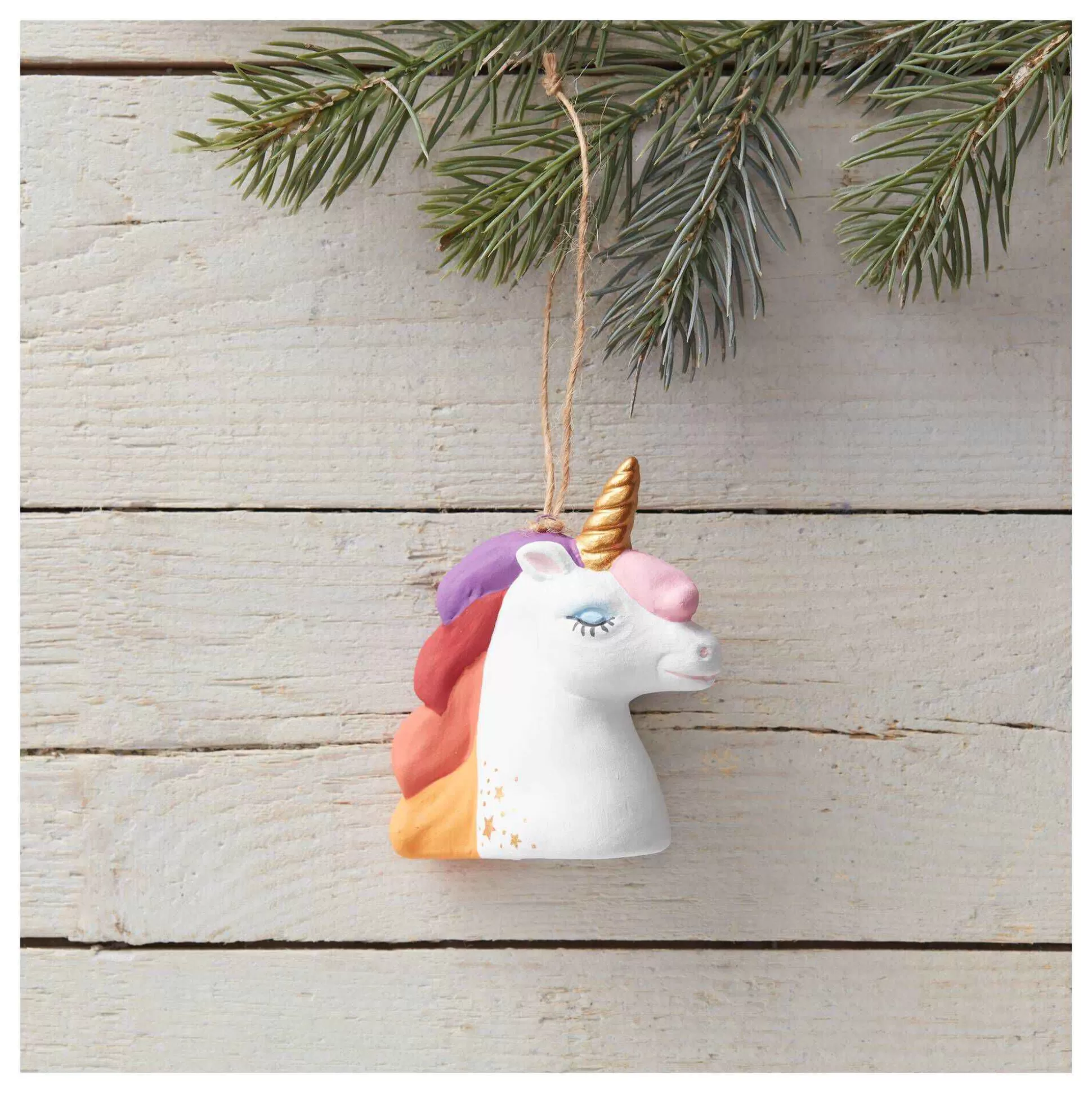 Hanging Ceramic Unicorn Decoration 8.7Cm-Hobbycraft Cheap
