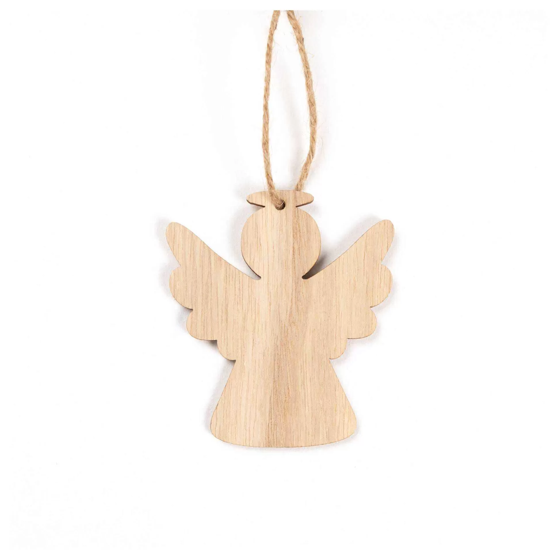 Hanging Wooden Angel Decoration 8Cm-Hobbycraft Discount
