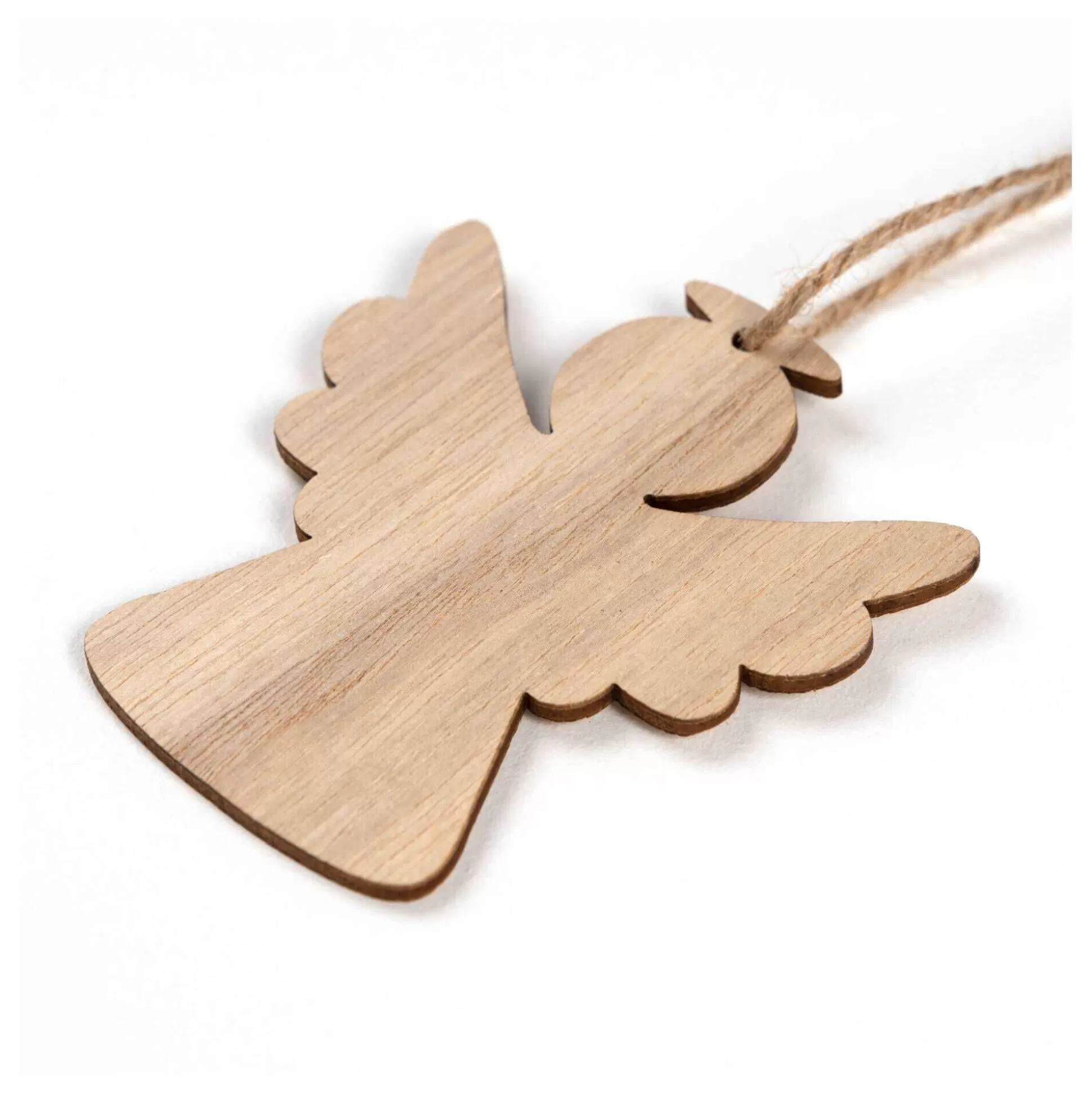 Hanging Wooden Angel Decoration 8Cm-Hobbycraft Discount