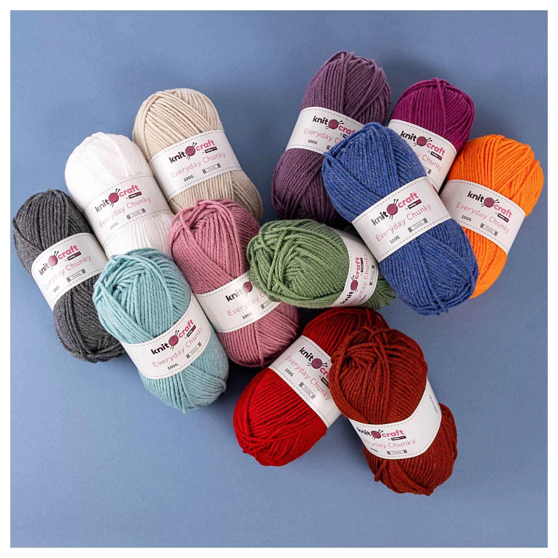Knitcraft Beige Everyday Chunky Yarn 100G-Hobbycraft Shop