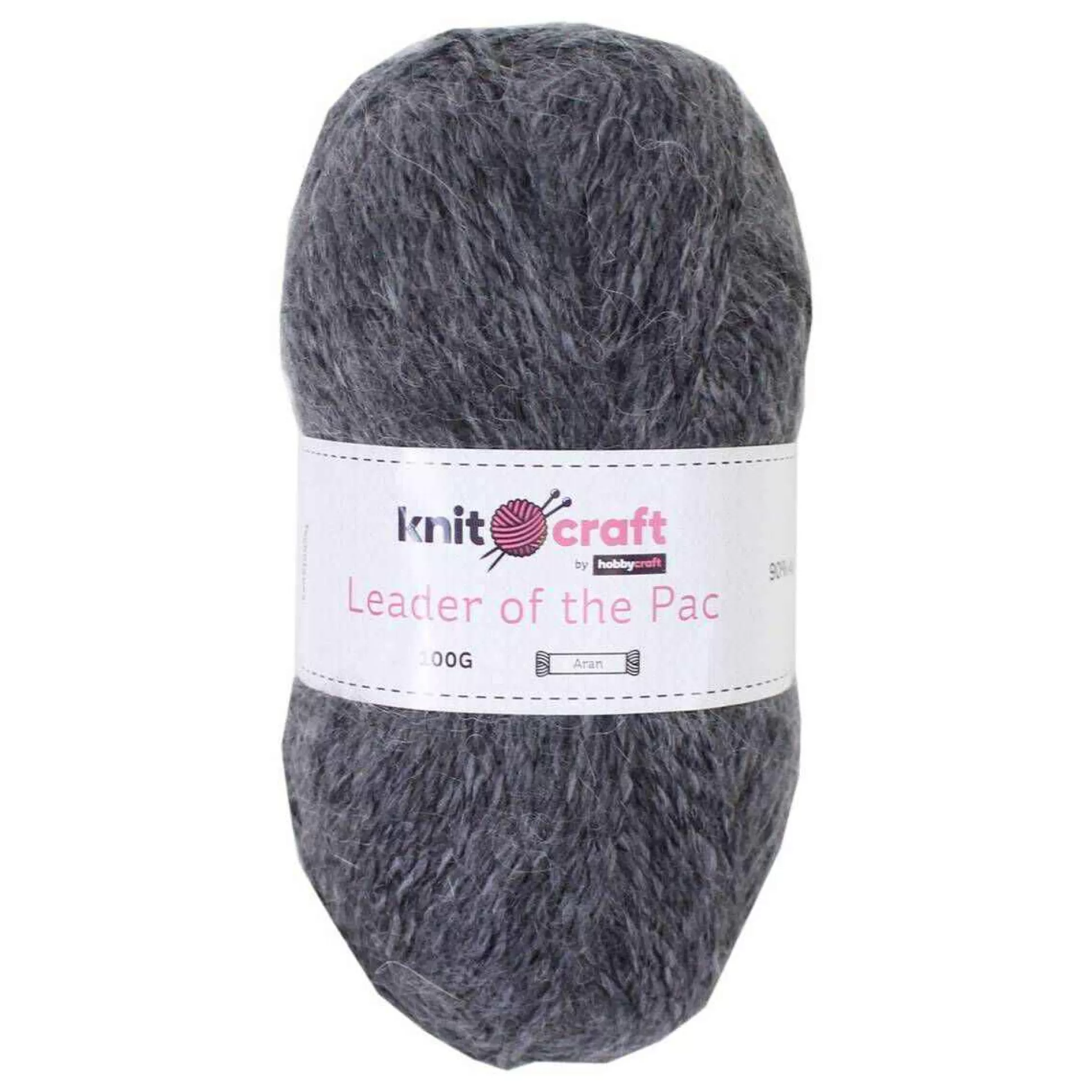 Knitcraft Charcoal Leader Of The Pac Aran Yarn 100G-Hobbycraft Outlet