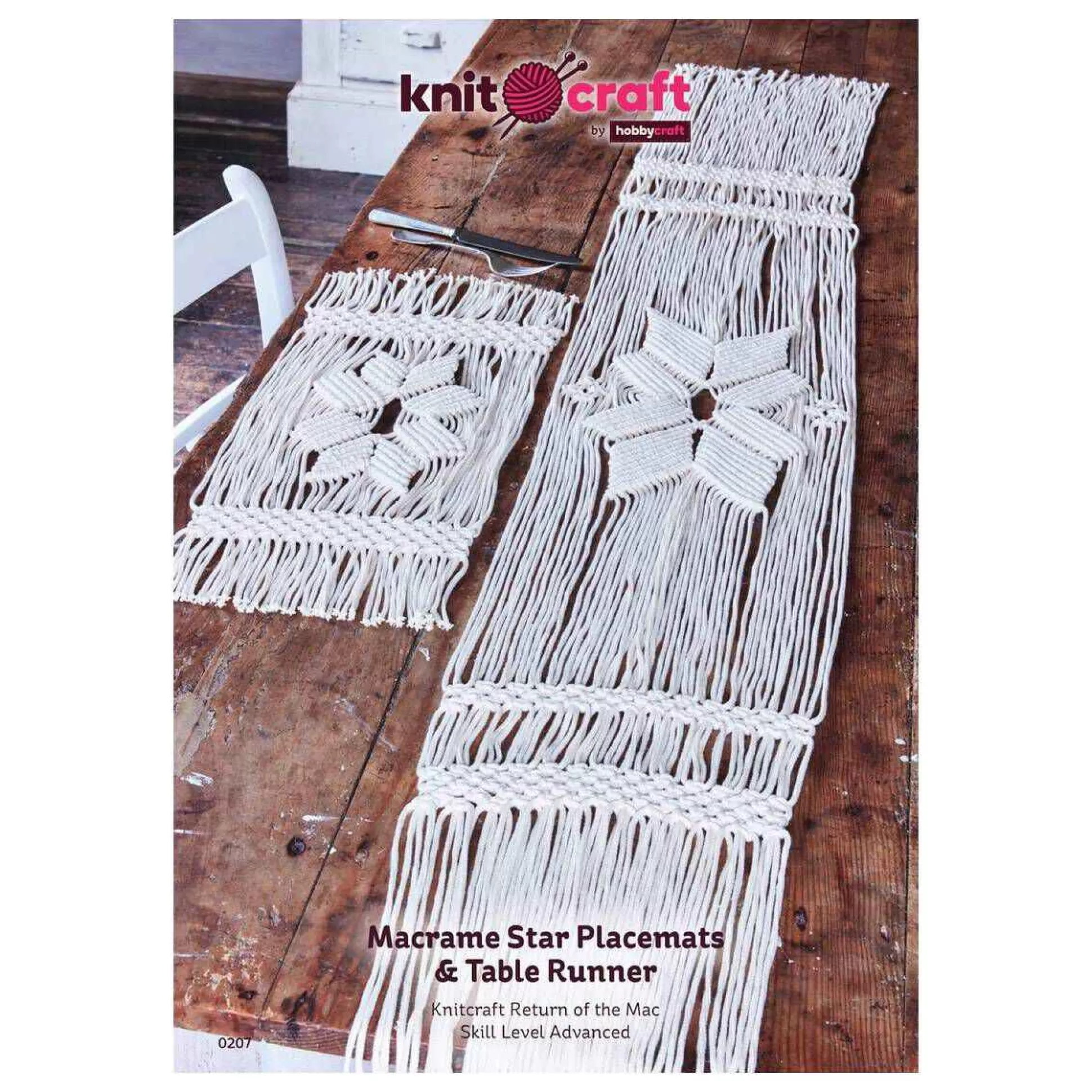 Knitcraft Macrame Star Placemats And Table Runner Digital Pattern 0207-Hobbycraft Cheap