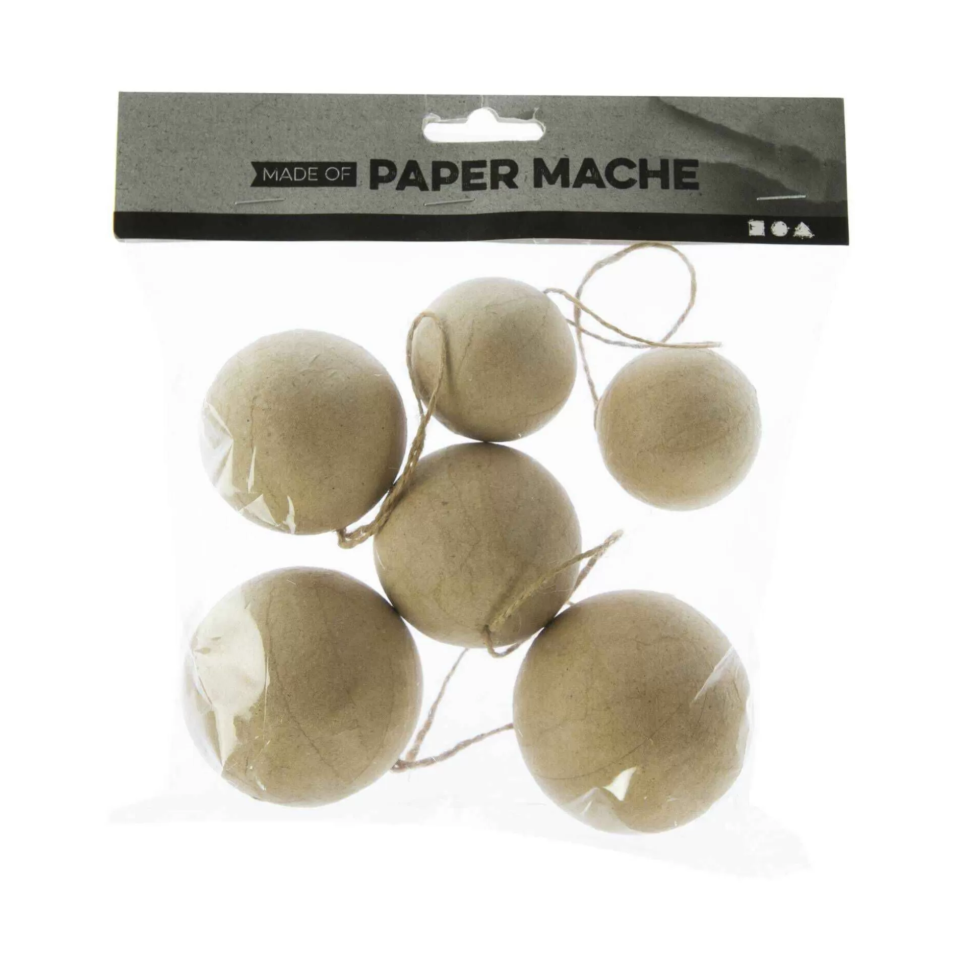 Mache Baubles 6 Pack-Hobbycraft Sale