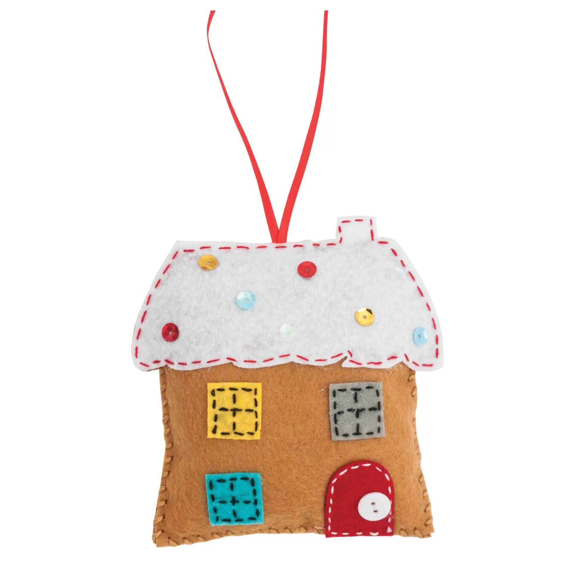 Make Your Own Felt Gingerbread House Decoration-Hobbycraft Shop