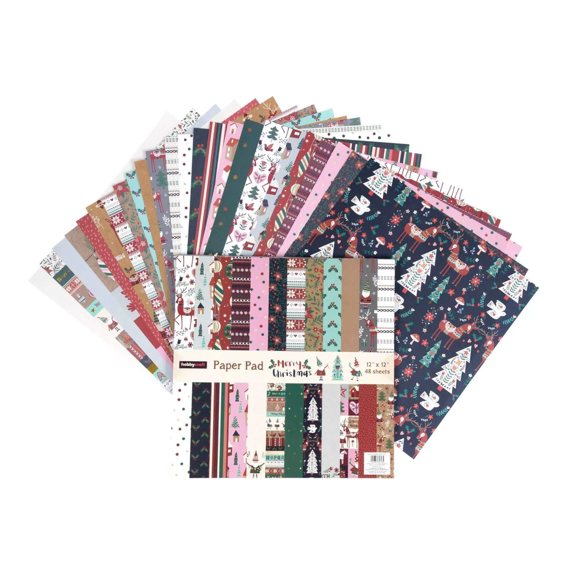 Merry Christmas 12 X 12 Inches Paper Pad 48 Sheets-Hobbycraft Hot