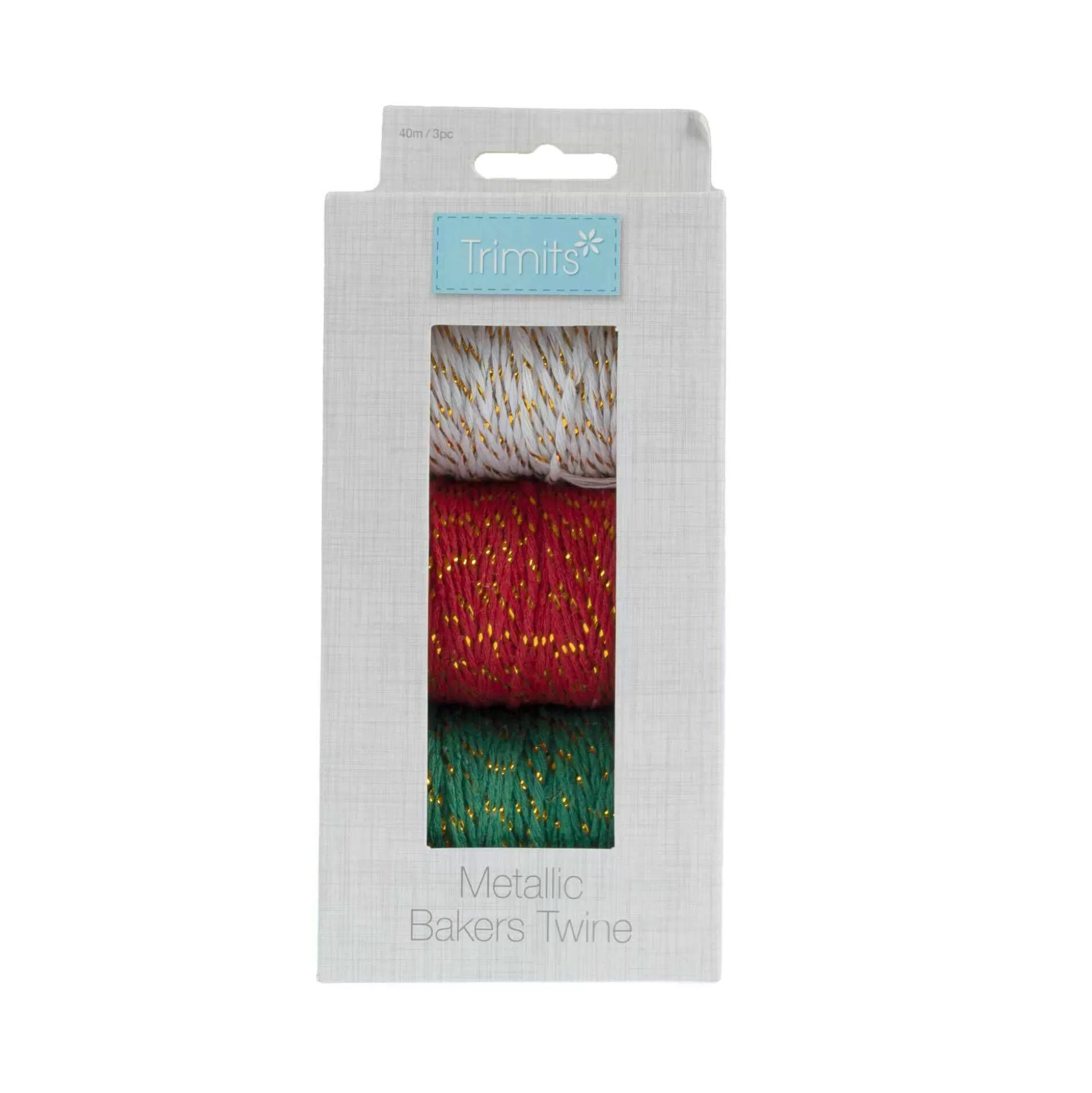 Metallic Baker's Twine 40M 3 Pack-Hobbycraft Best Sale