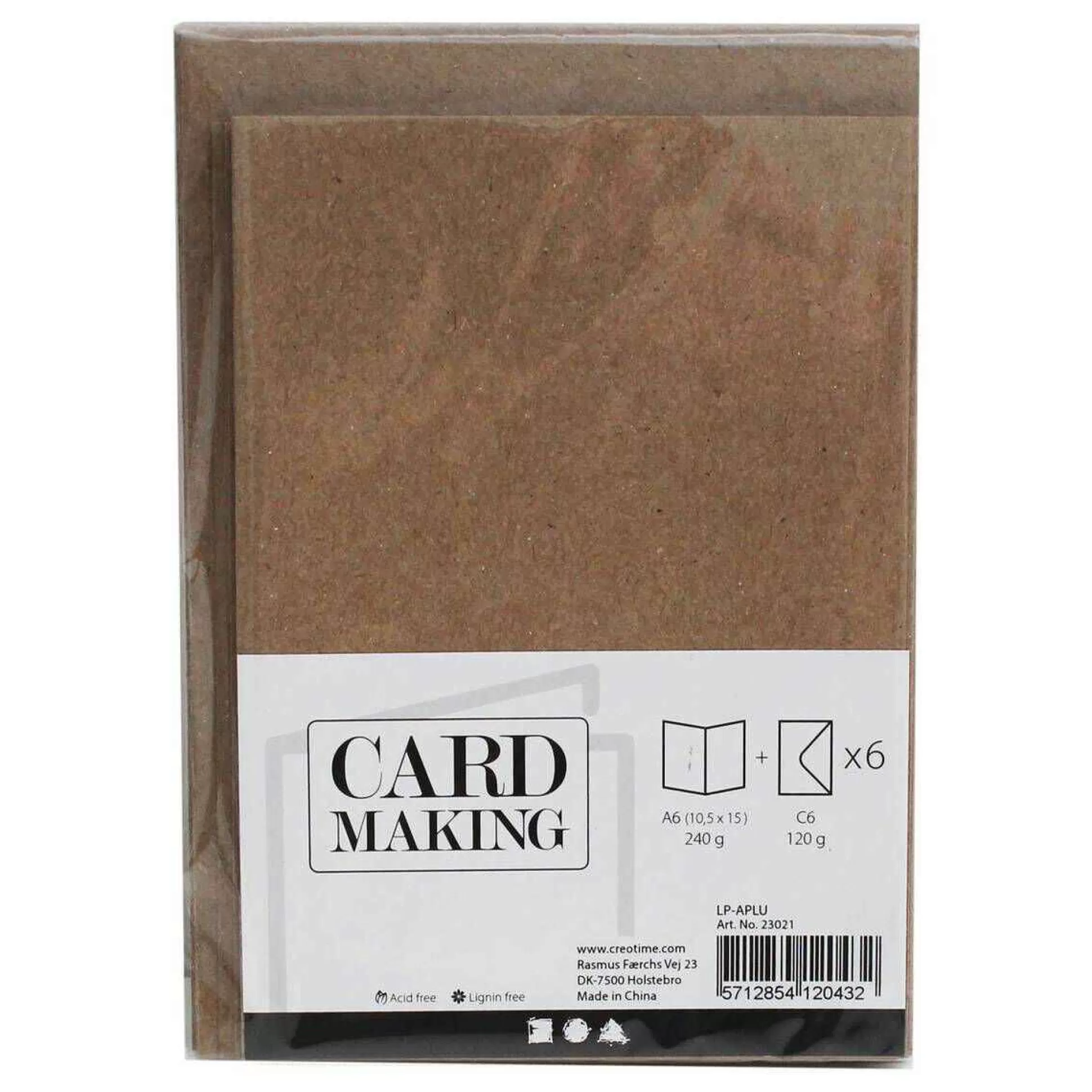 Natural Brown Cards And Envelopes A6 6 Pack-Hobbycraft Cheap