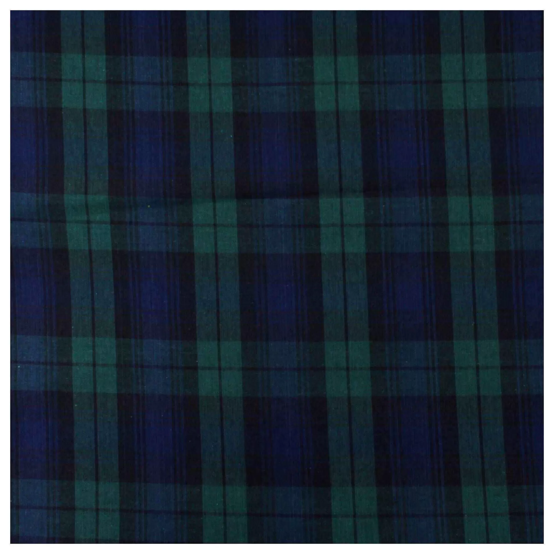Navy And Green Tartan Polycotton Fabric By The Metre-Hobbycraft New