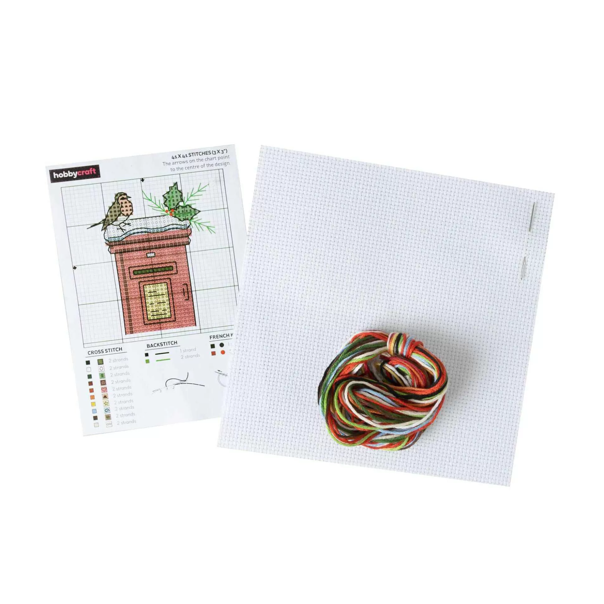 Post Box Mini Cross Stitch Kit-Hobbycraft Cheap