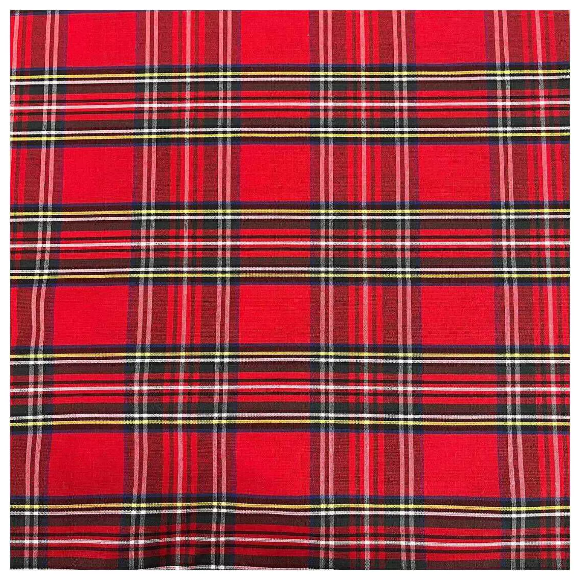 Red Poly Cotton Tartan Fabric By The Metre-Hobbycraft Clearance