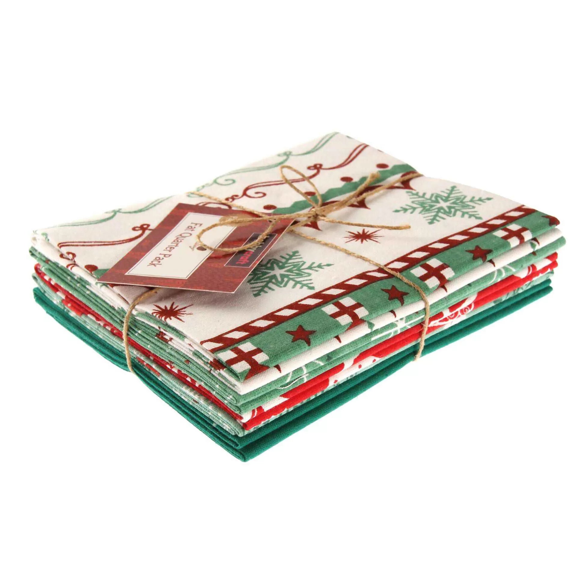 Reindeer Print Cotton Fat Quarters 5 Pack-Hobbycraft Discount