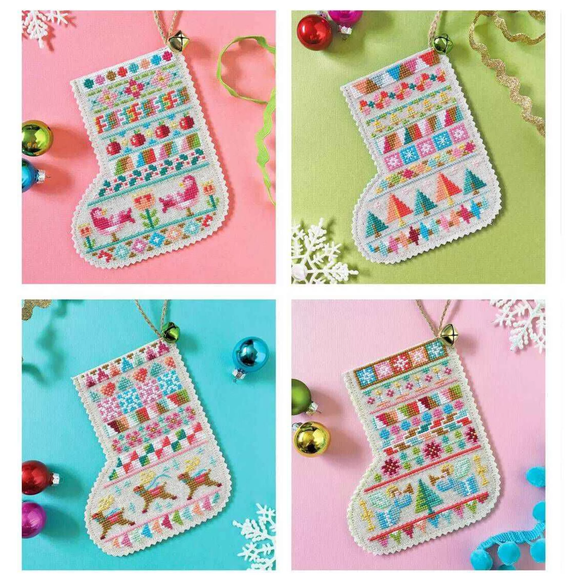 Satsuma Street Mini Stockings Cross Stitch Chart-Hobbycraft Online
