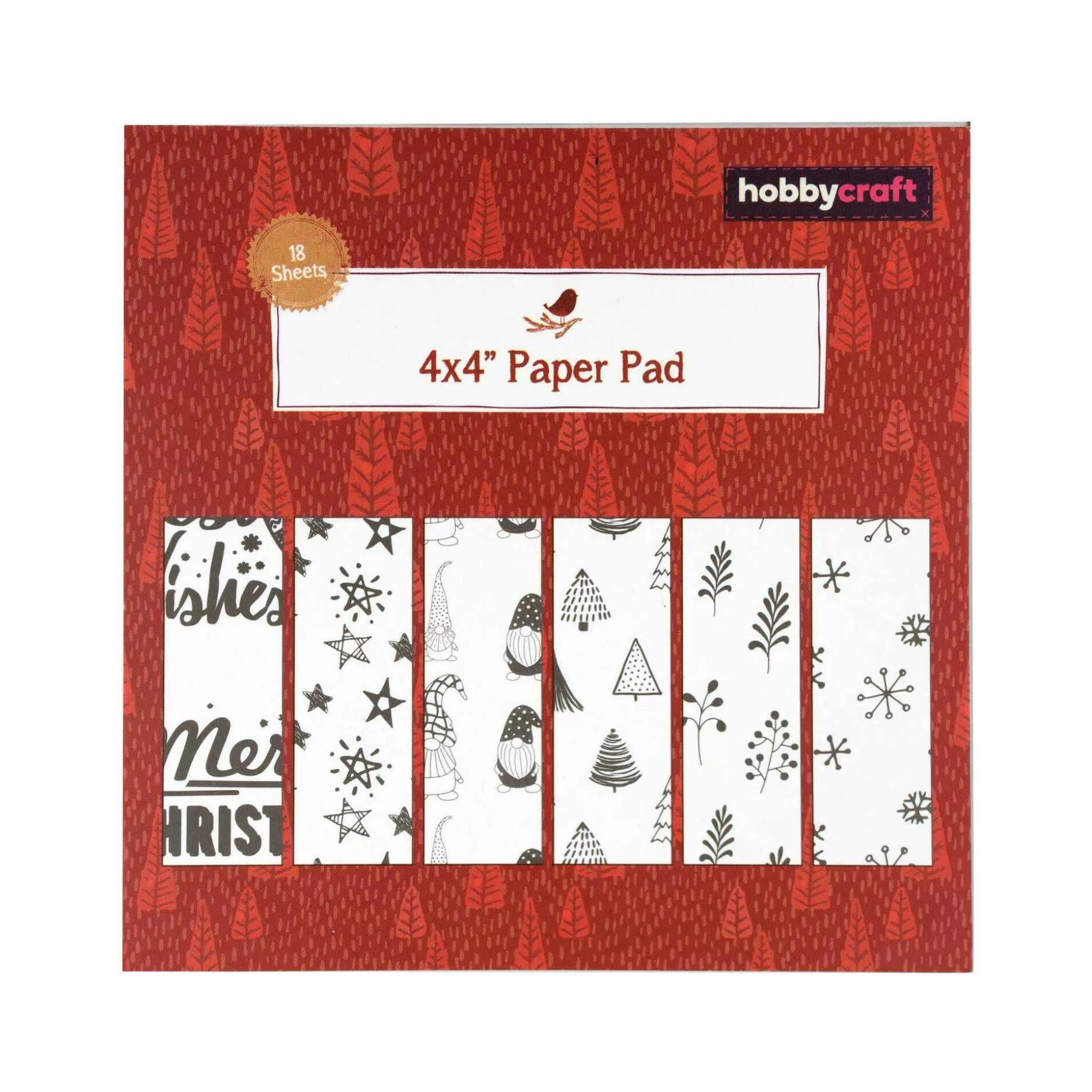 Scandi Christmas 4 X 4 Inches Paper Pad 18 Sheets-Hobbycraft Discount