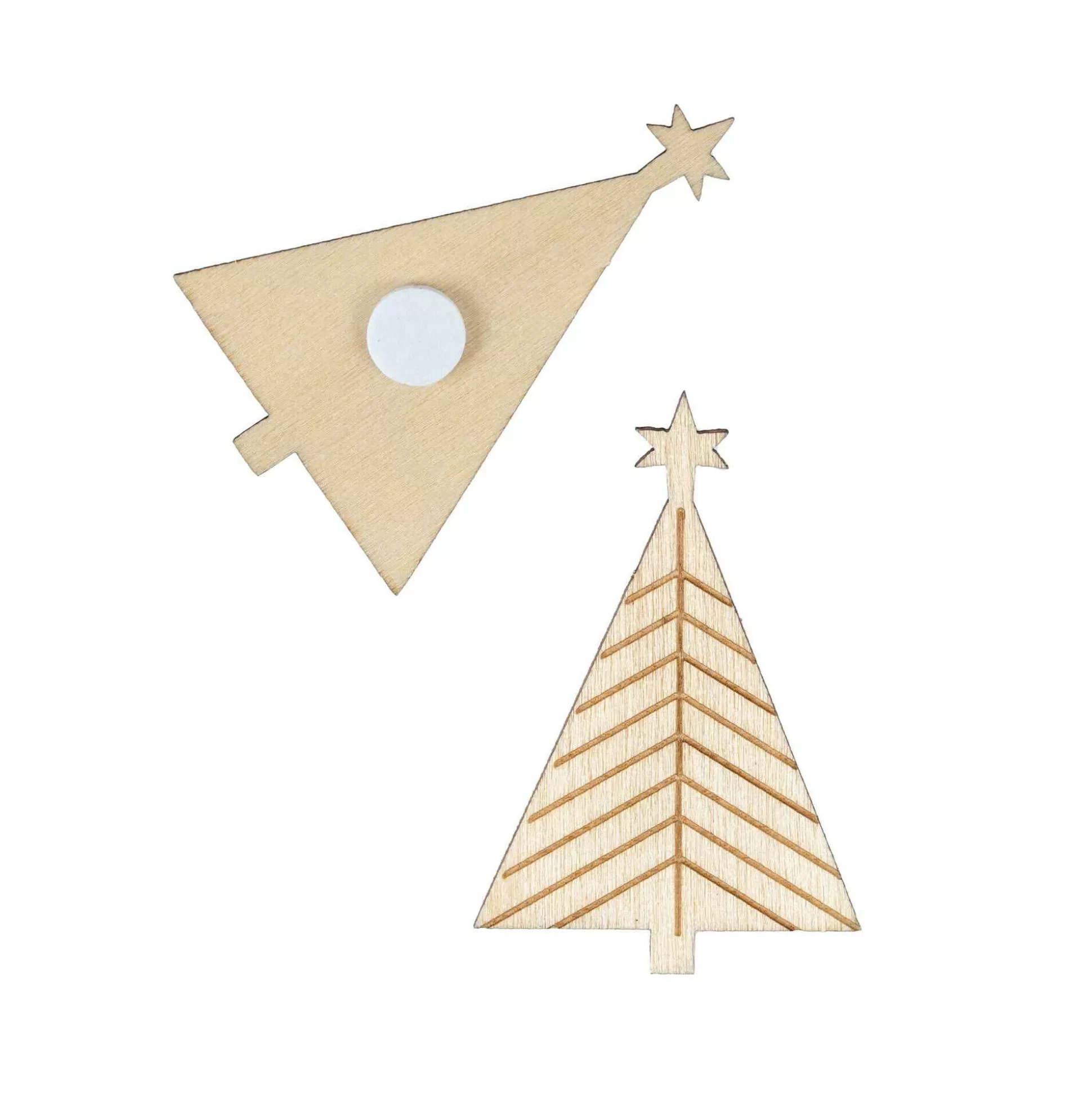 Scandi Tree Wooden Toppers 3 Pack-Hobbycraft New