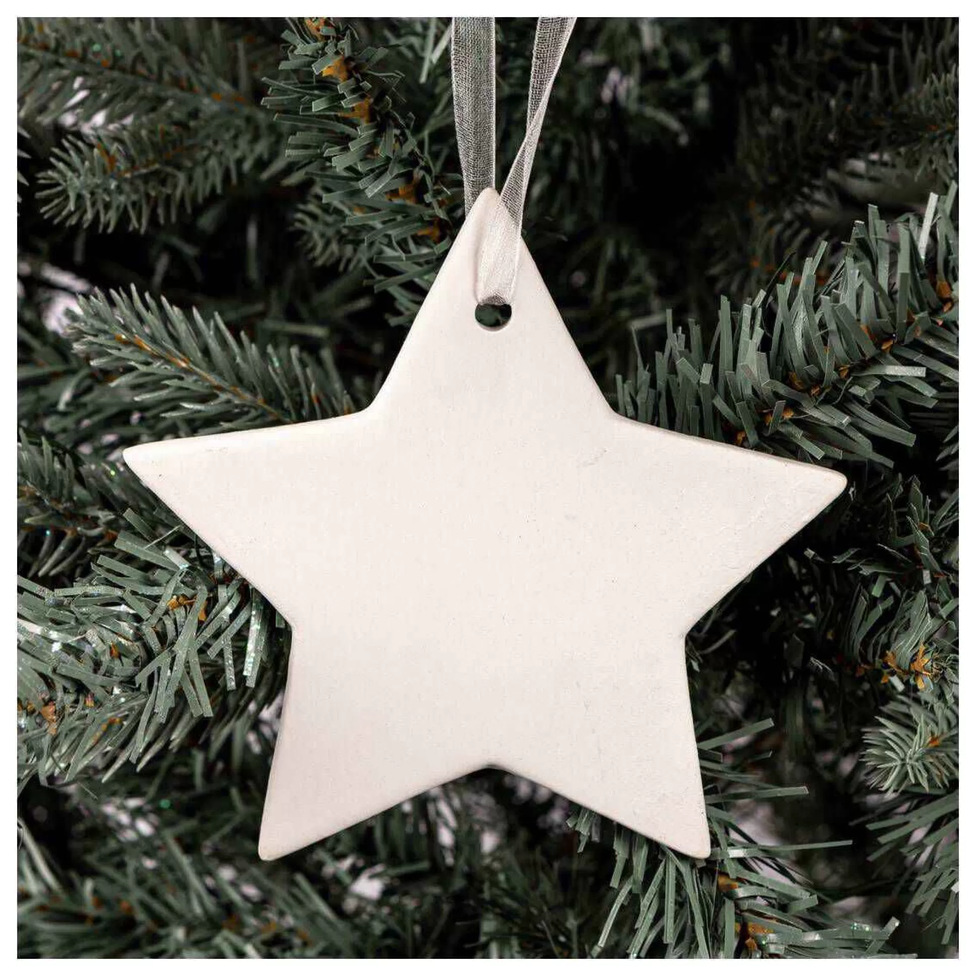 Shine Together Hanging Ceramic Star Decoration 12Cm-Hobbycraft Cheap