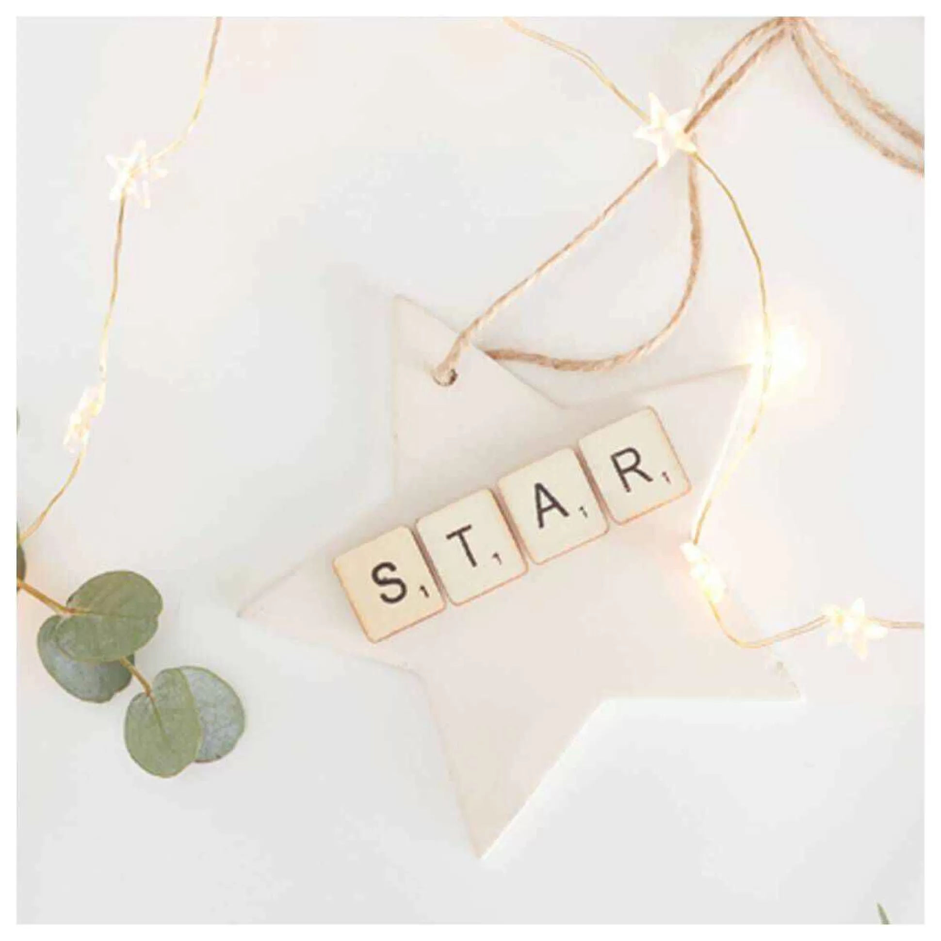 Shine Together Hanging Ceramic Star Decoration 12Cm-Hobbycraft Cheap