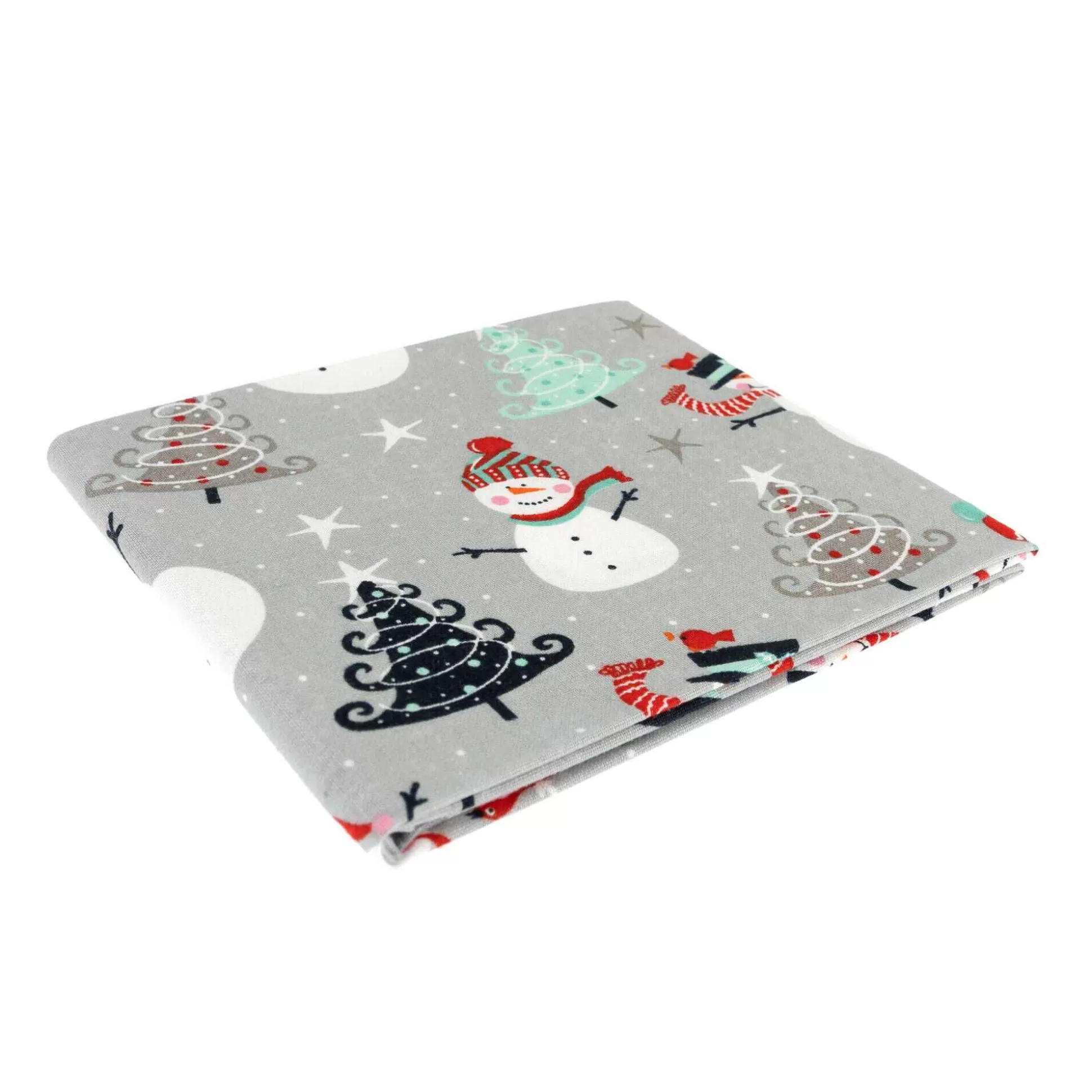 Snowman And Trees Single Cotton Fat Quarter-Hobbycraft Fashion