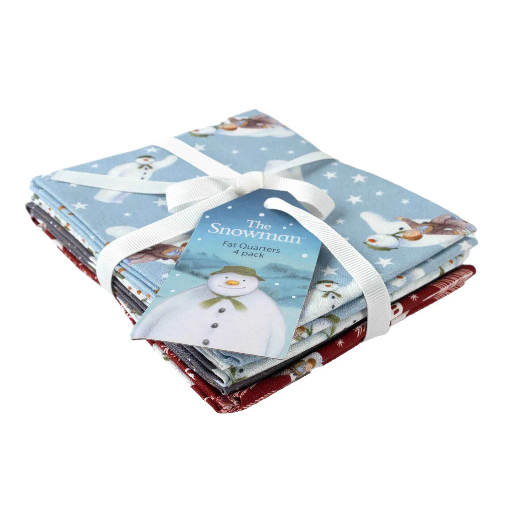 The Snowman Cotton Fat Quarters 4 Pack-Hobbycraft Flash Sale