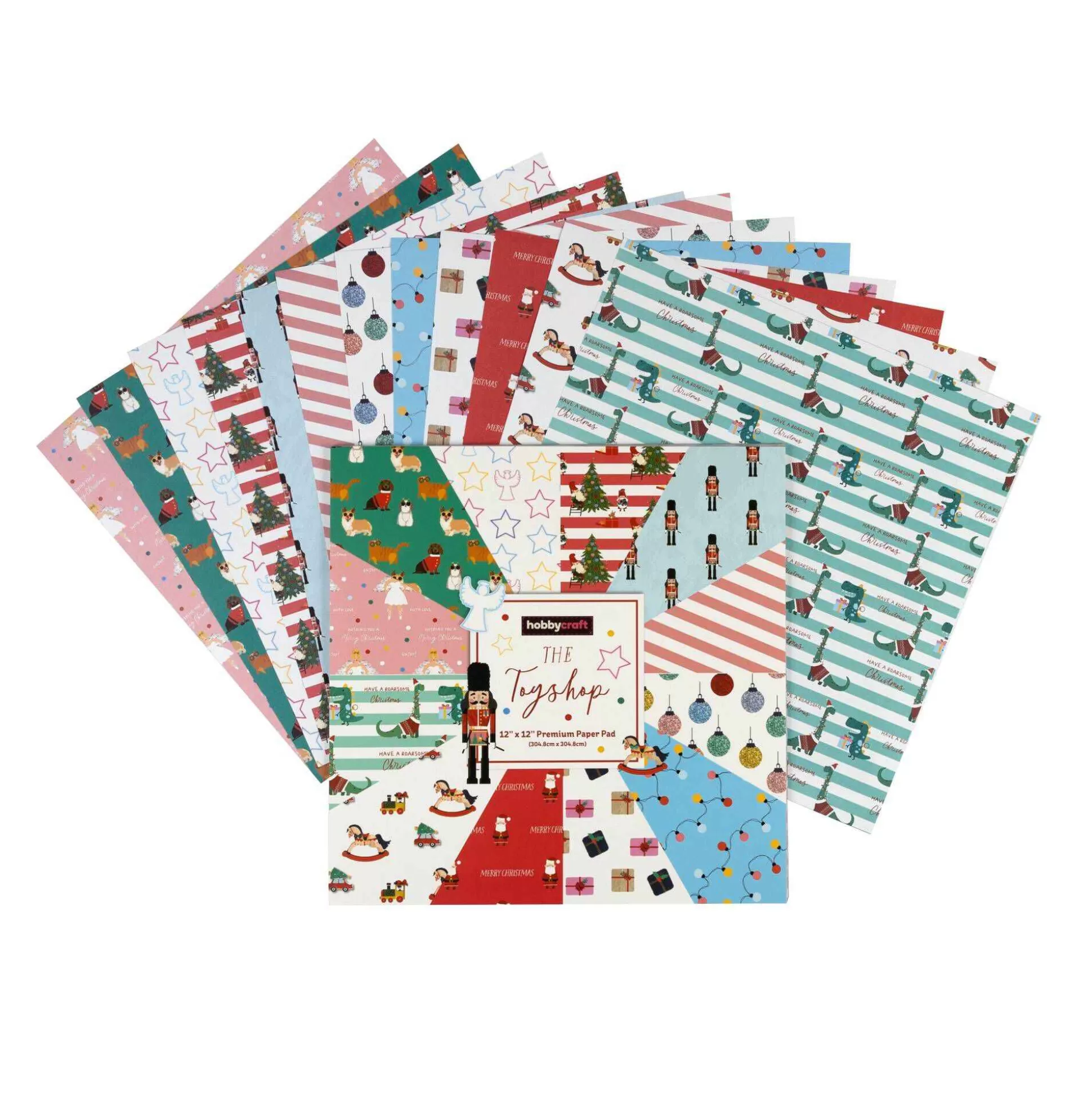 The Toyshop 12 X 12 Inches Paper Pad 24 Sheets-Hobbycraft Outlet