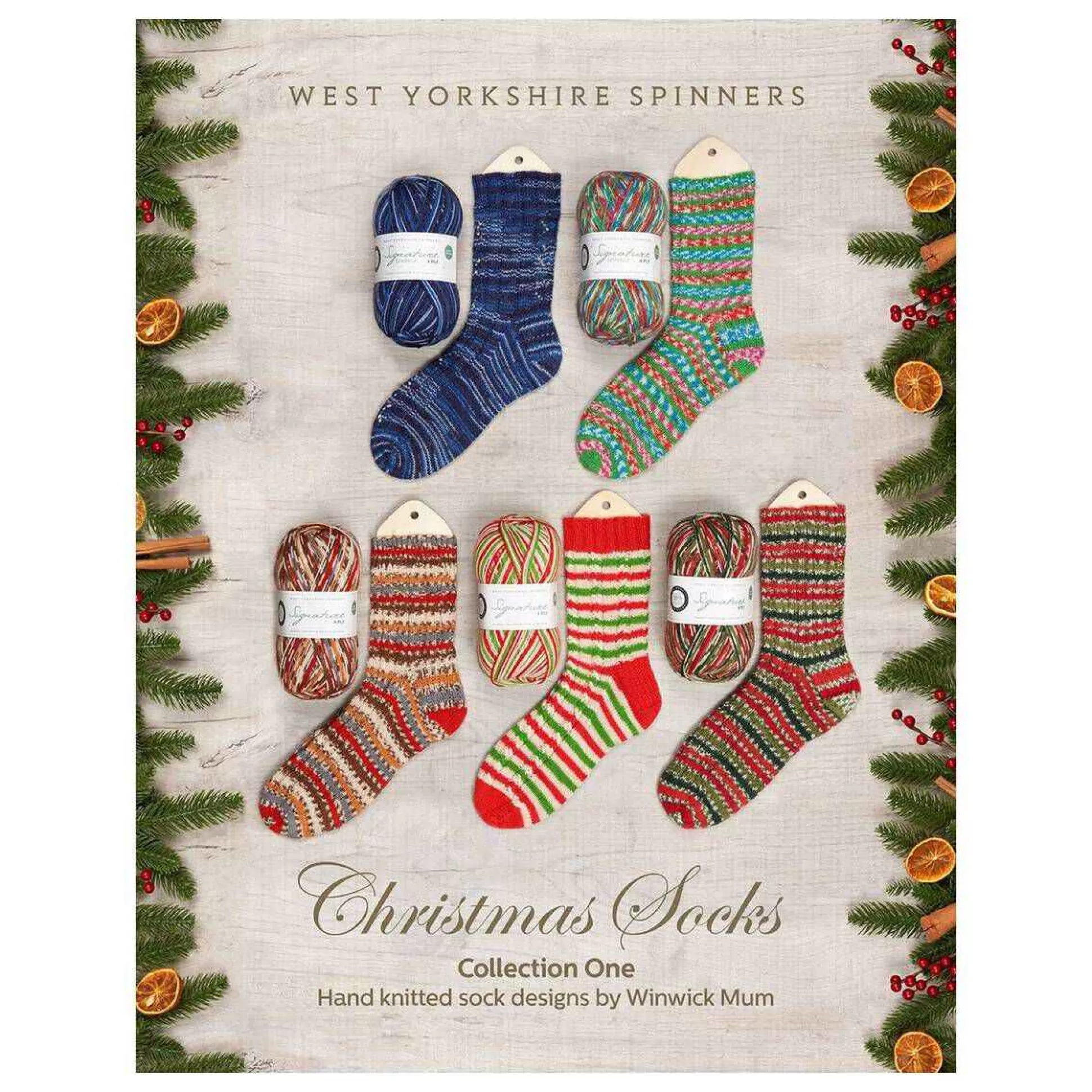 West Yorkshire Spinners Christmas Socks Collection Pattern Book-Hobbycraft Shop