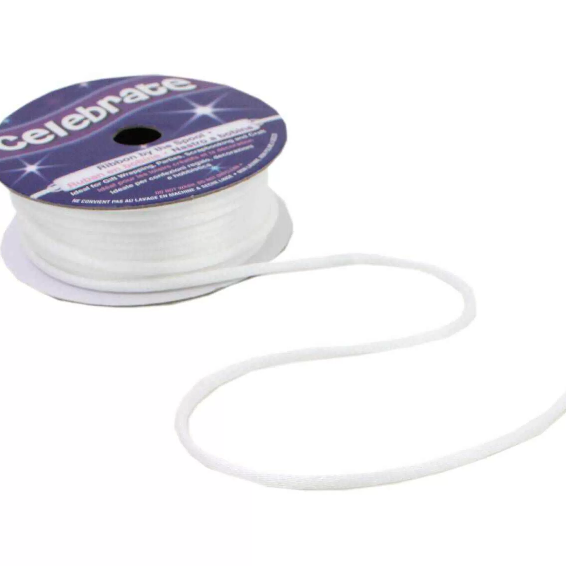 White Ribbon Knot Cord 2Mm X 10M-Hobbycraft Online