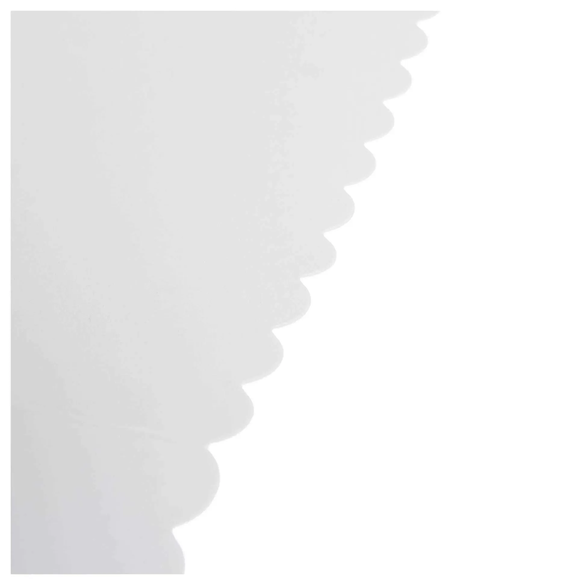 White Scalloped Cards And Envelopes 8 X 8 Inches 25 Pack-Hobbycraft Shop