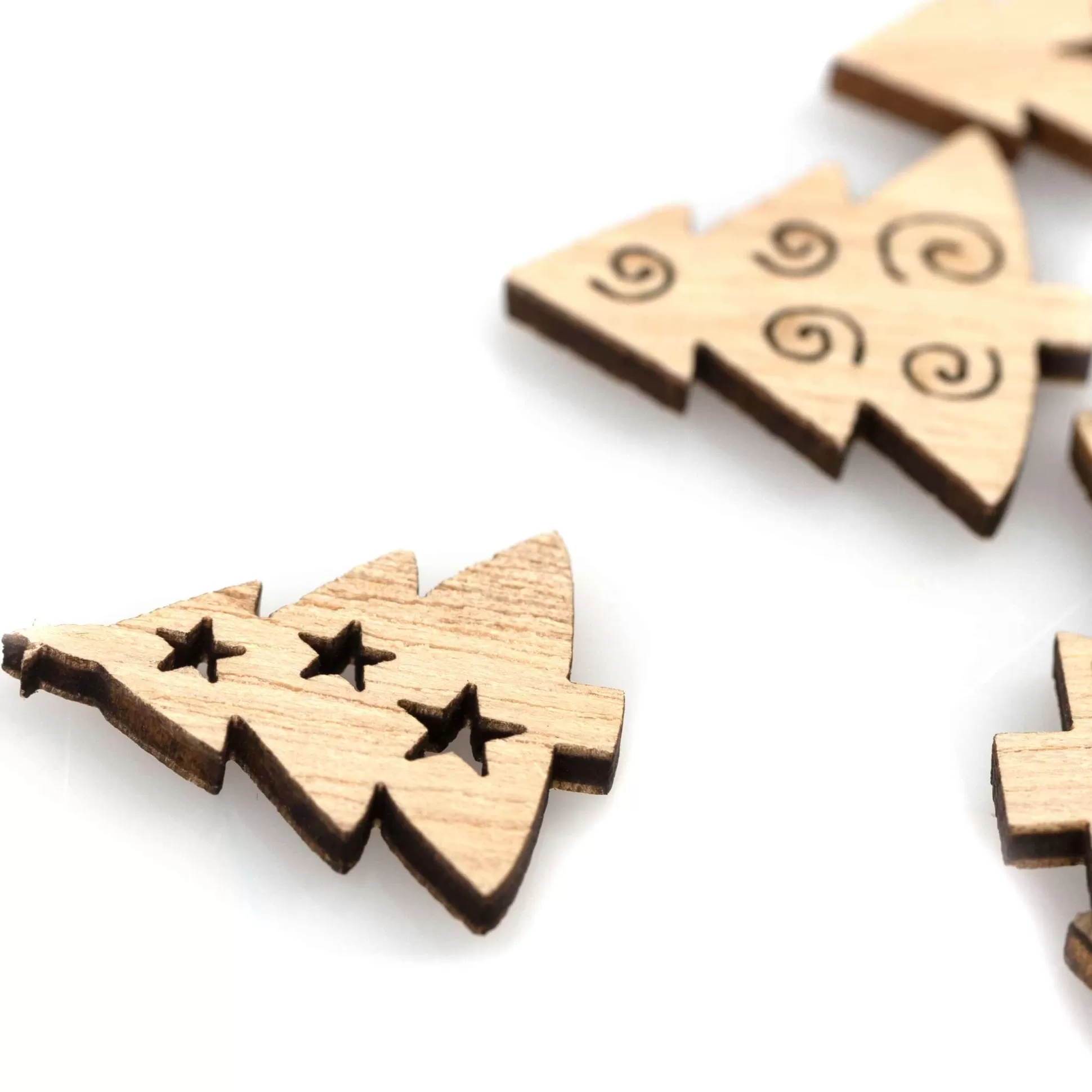 Wooden Scandi Tree Table Decorations 45 Pack-Hobbycraft Discount